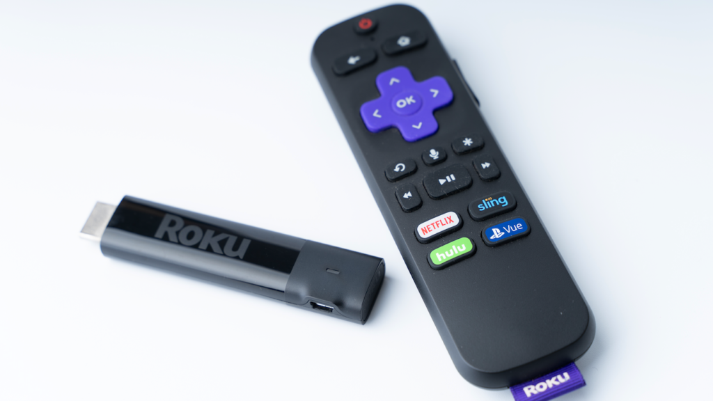 Roku remote control and Roku stick