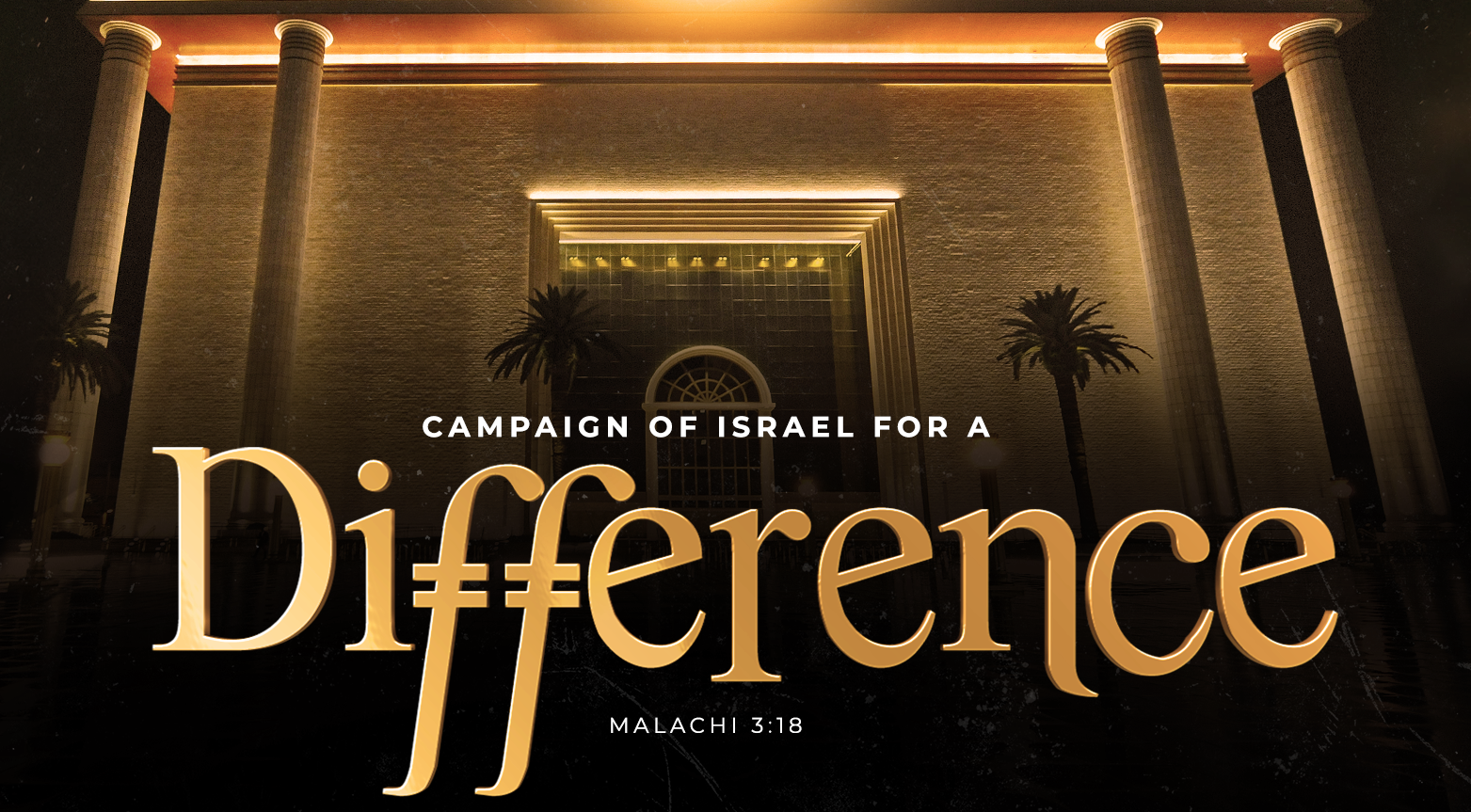 Campaign of Israel for a Difference: What Does It Mean to Serve God?